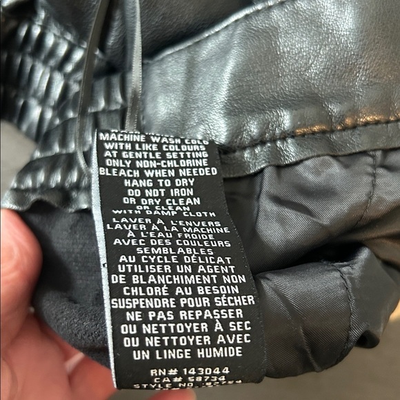 Rachel Zoe Faux Leather Cargo High Rise Straight Leg Pants Black Size XL - Picture 11 of 16